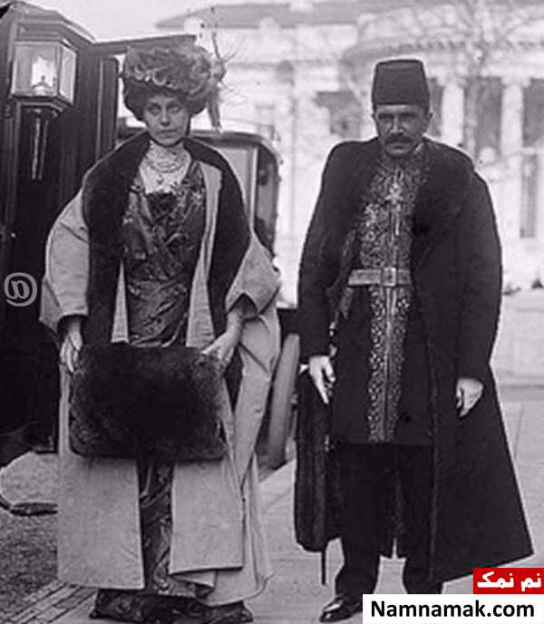 زندگینامه حسینقلی صدرالسلطنه حاجی واشینگتن و همسرش حسینقلی صدرالسلطنه