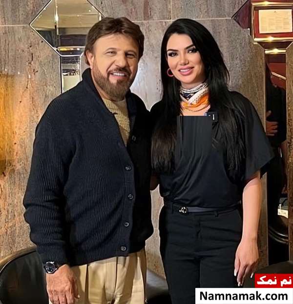 بیژن مرتضوی و همسرش نرگس فرخی