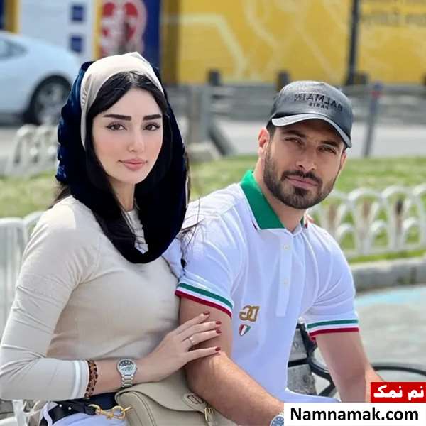 شجاع خلیل زاده و همسرش نازنین رفیعی