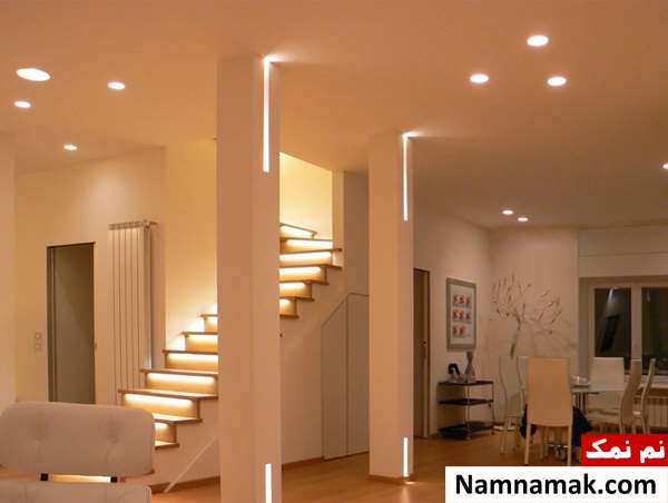مدل کابینت آشپزخانه با ستون مزاحم وسط یا کنار