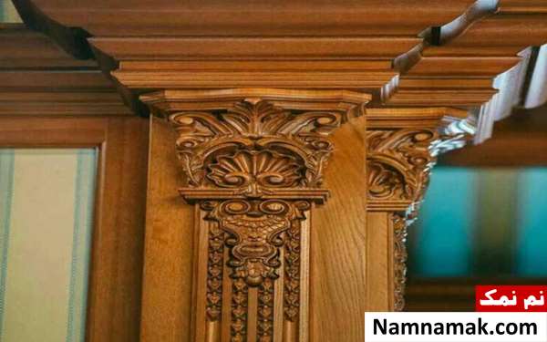 مدل کابینت آشپزخانه با ستون مزاحم وسط یا کنار