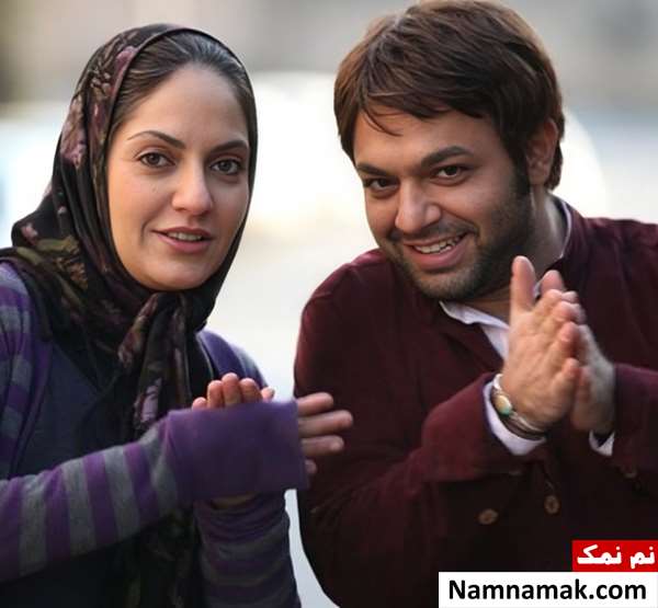 صابر ابر و مهناز افشار در فیلم برف روی کاج ها