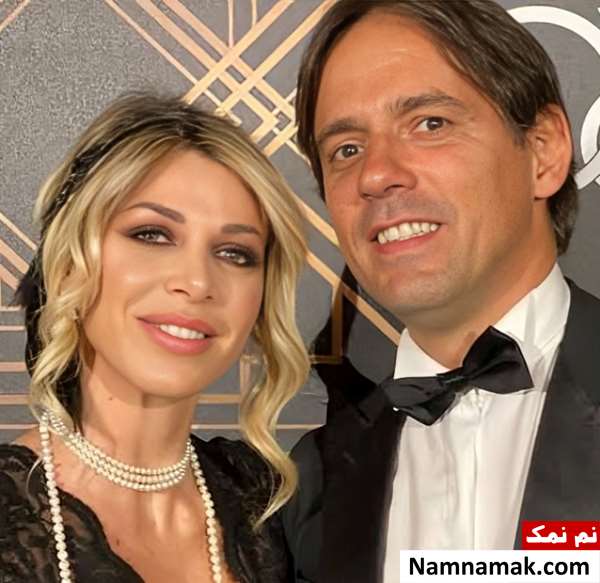 سیمونه اینزاگی و همسرش گایا لوکاریلو