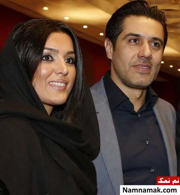 افشین پیروانی و همسرش