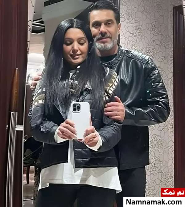 افشین پیروانی و همسرش
