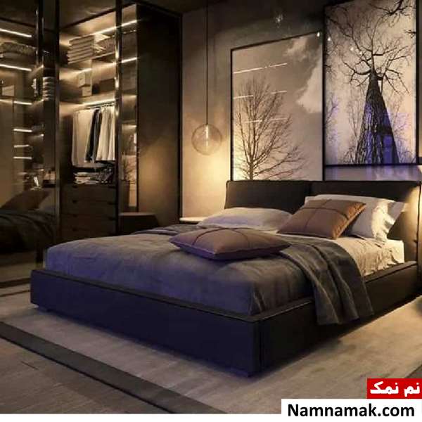 چیدمان اتاق خواب تاریک با ترفندها و نکات خاص