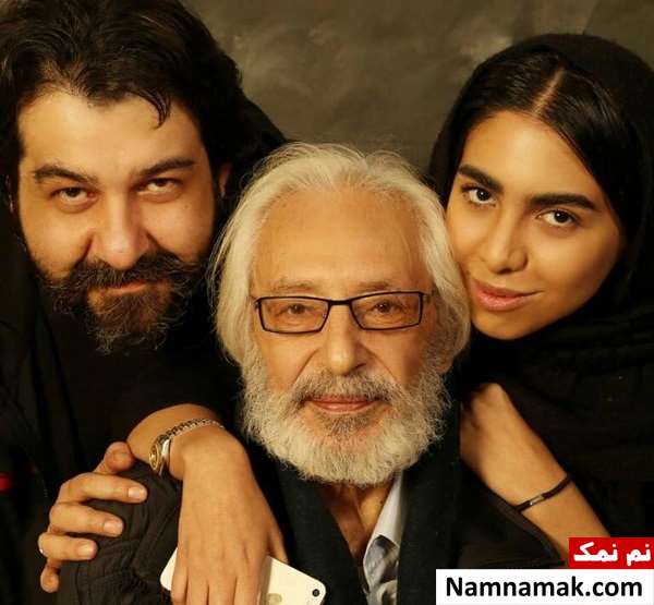 عکس عروسی جمشید مشایخی و همسرش گیتی رئوفی جمشید مشایخی و پسر و نوه اش