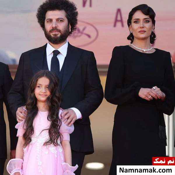 پوشش جنجالی بازیگران و عوامل فیلم زن و بچه در فرش قرمز کن سعید روستایی و پریناز ایزدیار در جشنواره کن