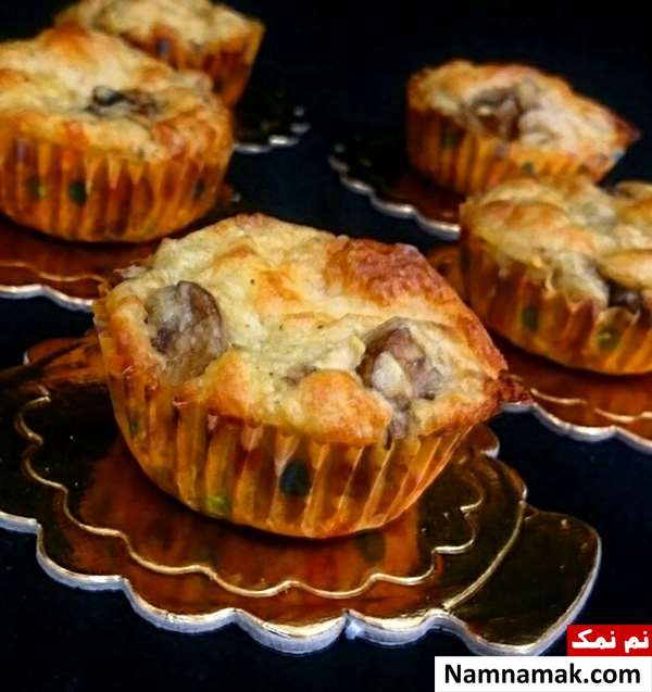 مافین مرغ و پنیر