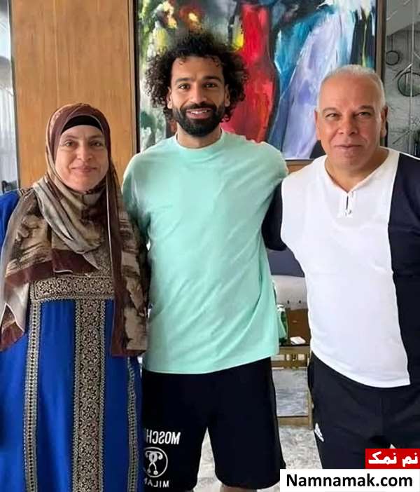 عکس پدر و مادر محمد صلاح