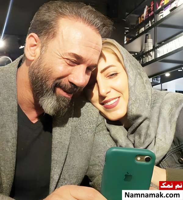مینو مداح و همسرش رسول فصیحی