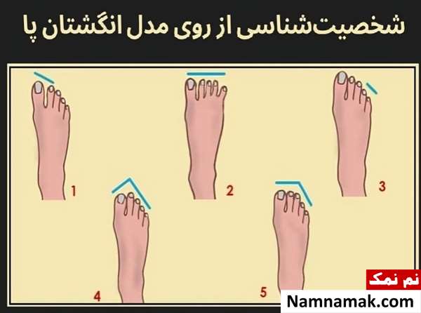 شخصیت شناسی زنان و مردان از روی انگشتان پا