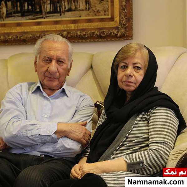 بهرام عکاشه و همسرش شهناز سلطانیان