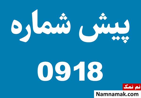پیش شماره 918 مربوط کدام شهر است؟