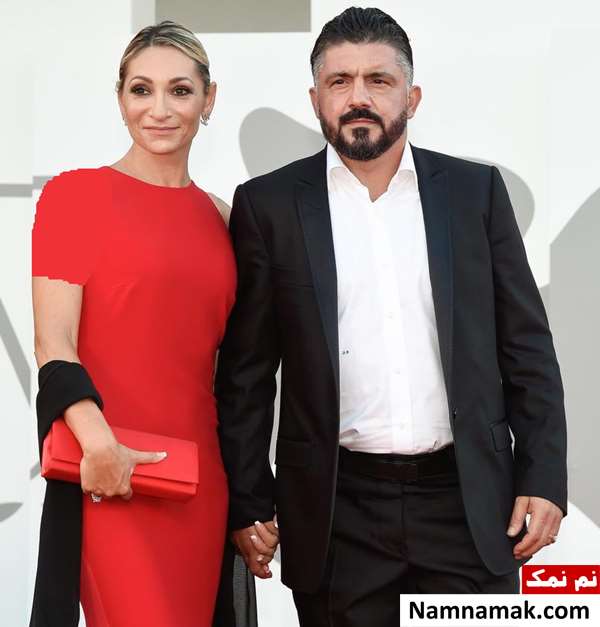 جنارو گتوزو و همسرش مونیکا رومانو