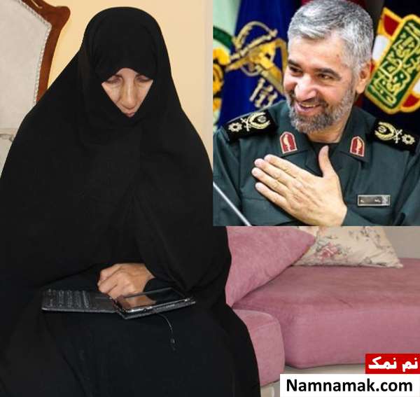سردار علی فضلی و همسرش فاطمه خلیلی
