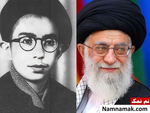 زندگینامه آیت الله سید علی خامنه ای و همسرش عکس جوانی آیت الله علی خامنه ای