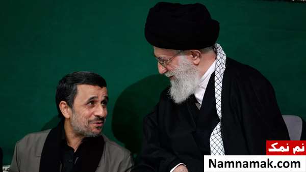 زندگینامه آیت الله سید علی خامنه ای و همسرش آیت الله علی خامنه ای و محمود احمدی نژاد