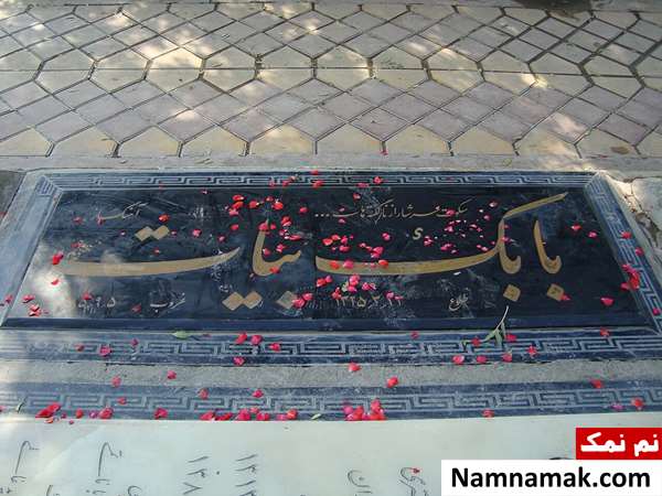 عکس سنگ قبر بابک بیات