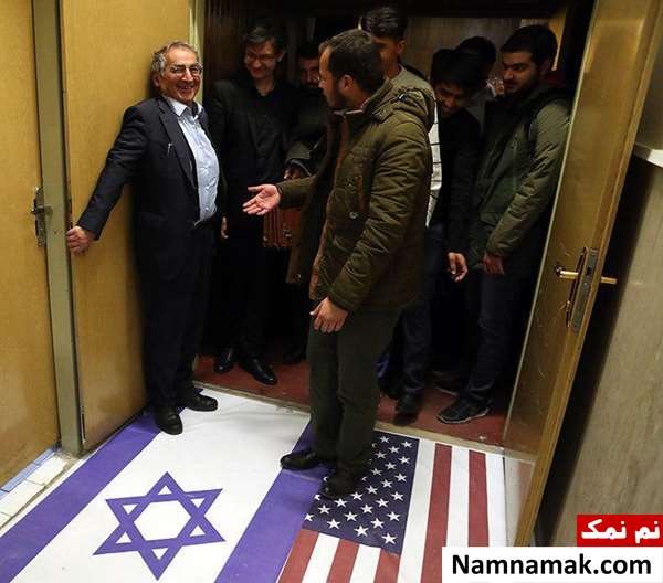 صادق زیباکلام و پرچم اسرائیل