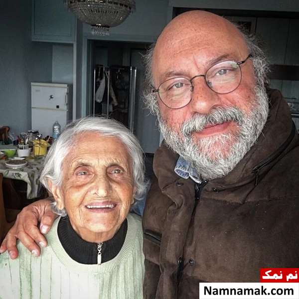 بابک کریمی و مادرش اعلم دانایی
