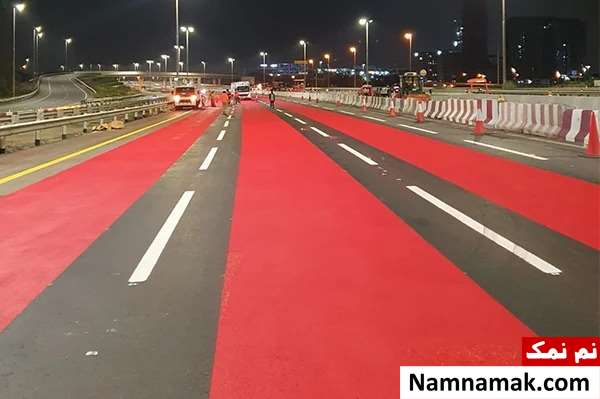 چرا برخی بزرگراه های دبی قرمز رنگ هستند چرا برخی بزرگراه های دبی قرمز رنگ هستند