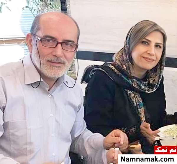 مهرداد فلاحتگر و همسرش