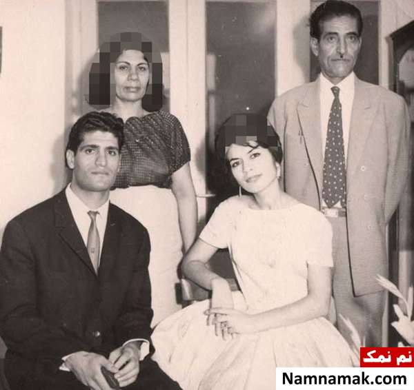 احمد پژمان و همسر اولش هما بحرینی و پدر مادرش