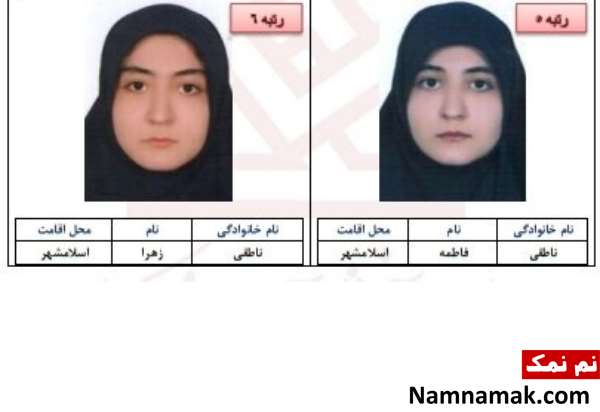 اسامی 10 نفر برتر گروه علوم انسانی