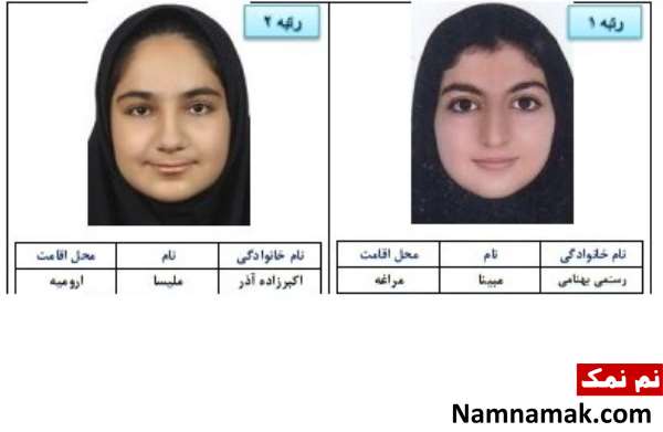 اسامی 5 نفر برتر گروه هنر