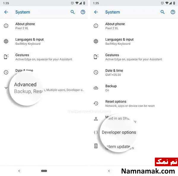 نحوه فعالسازی USB Debugging در اندروید