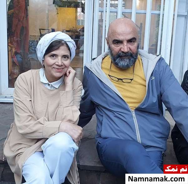 کبری گودرزی و مهران مهام در پشت صحنه سریال جزر و مد