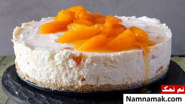 مراحل تهیه چیزکیک زردآلو