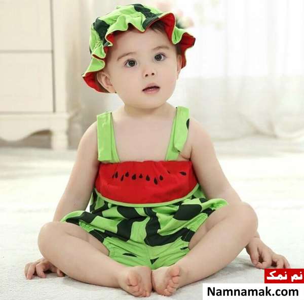 مدل لباس هندوانه ای برای شب یلدا
