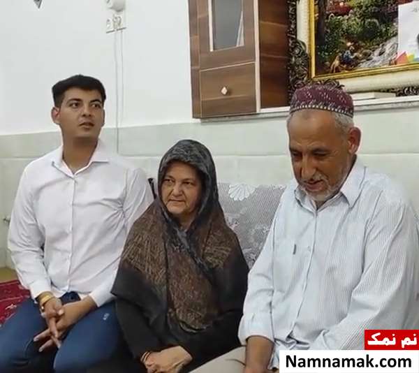 عکس پدر و مادر صابر کاظمی