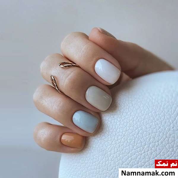 طراحی ناخن ساده با لاک