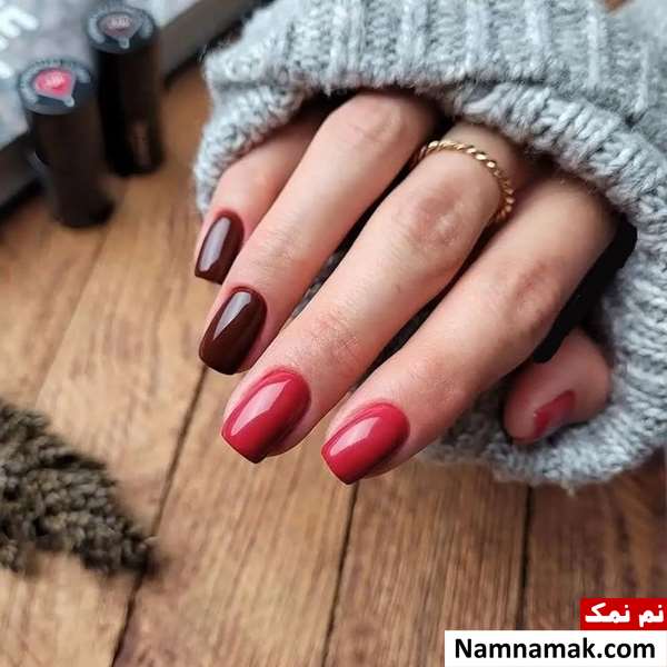 طراحی ناخن ساده با لاک