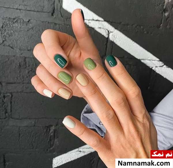 طراحی ناخن ساده با لاک