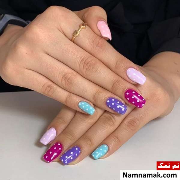 طراحی ناخن ساده با لاک