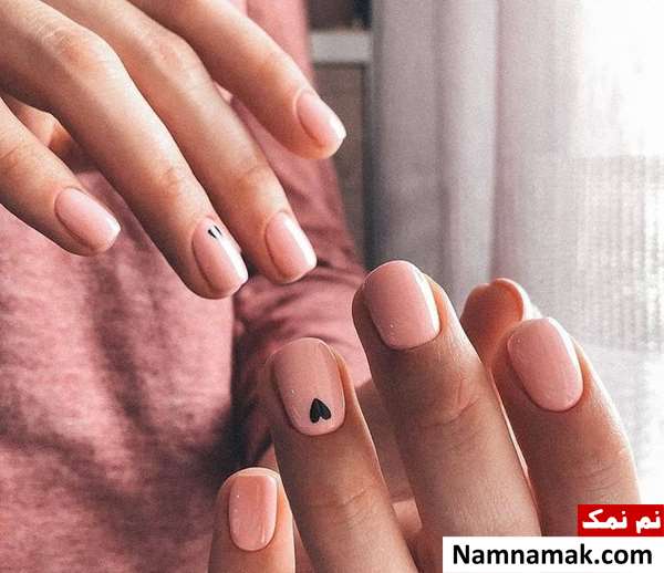 طراحی ناخن ساده با لاک
