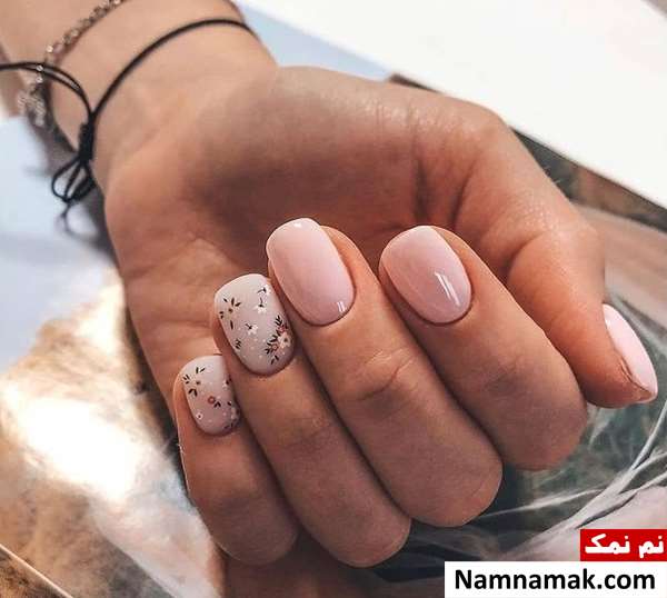 طراحی ناخن ساده با لاک