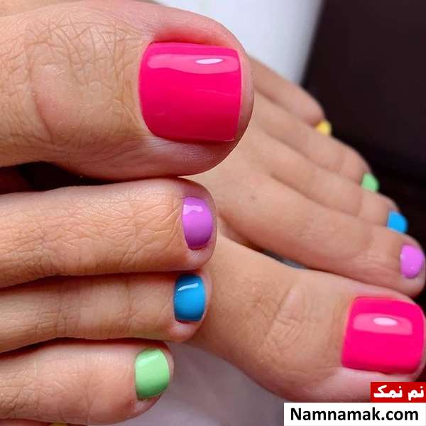 طراحی ناخن ساده با لاک