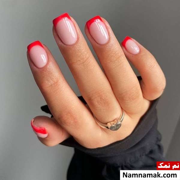 طراحی ناخن ساده با لاک