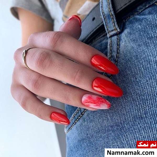 طراحی ناخن ساده با لاک