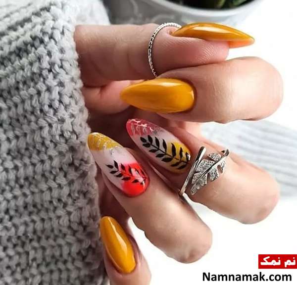 عکس دیزاین ناخن و ناخن لاک زده لاکچری