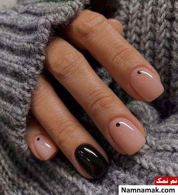 عکس دیزاین ناخن مربعی