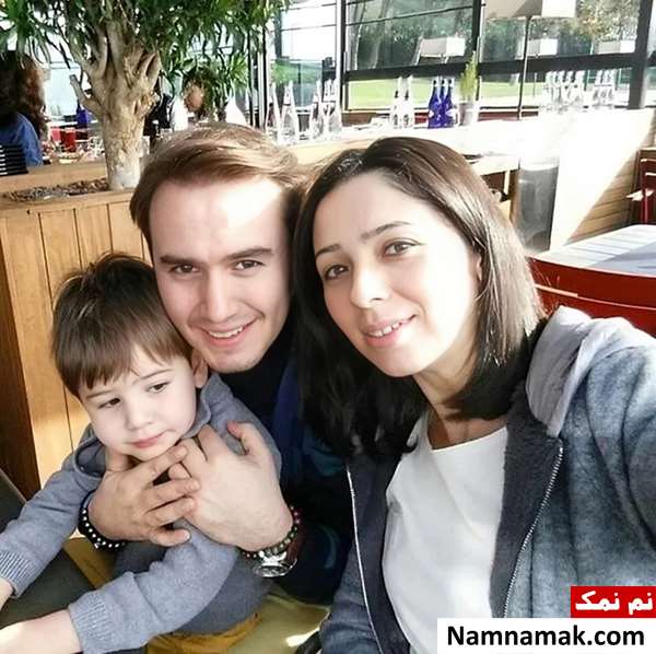 مصطفی ججلی و همسرش سینم گدیک و فرزندش آرن
