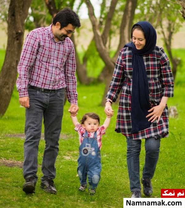 مهدی حاجیان و همسر و فرزندش