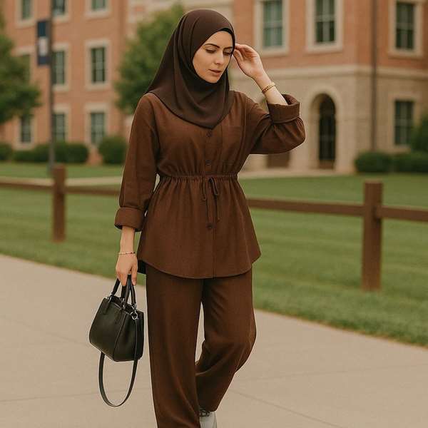 استایل دانشجویی با شلوار بگ