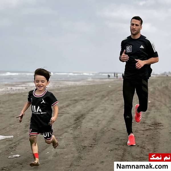 امیر مهدی زاده و پسرش سایمون